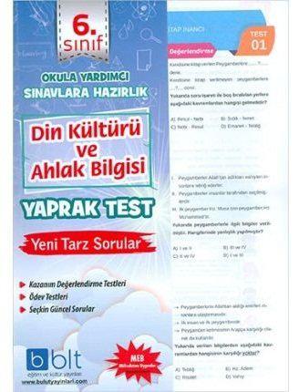 6. Sınıf Din Kültürü ve Ahlak Bilgisi Yaprak Test